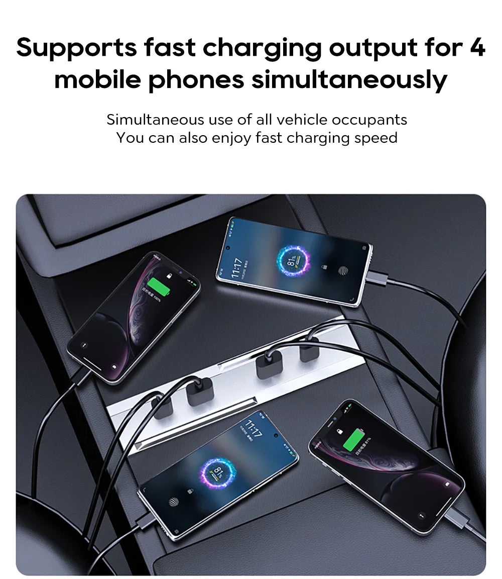 USB Charging Hub Expansion Dock for Tesla Model 3 Highland and Model Y - 15