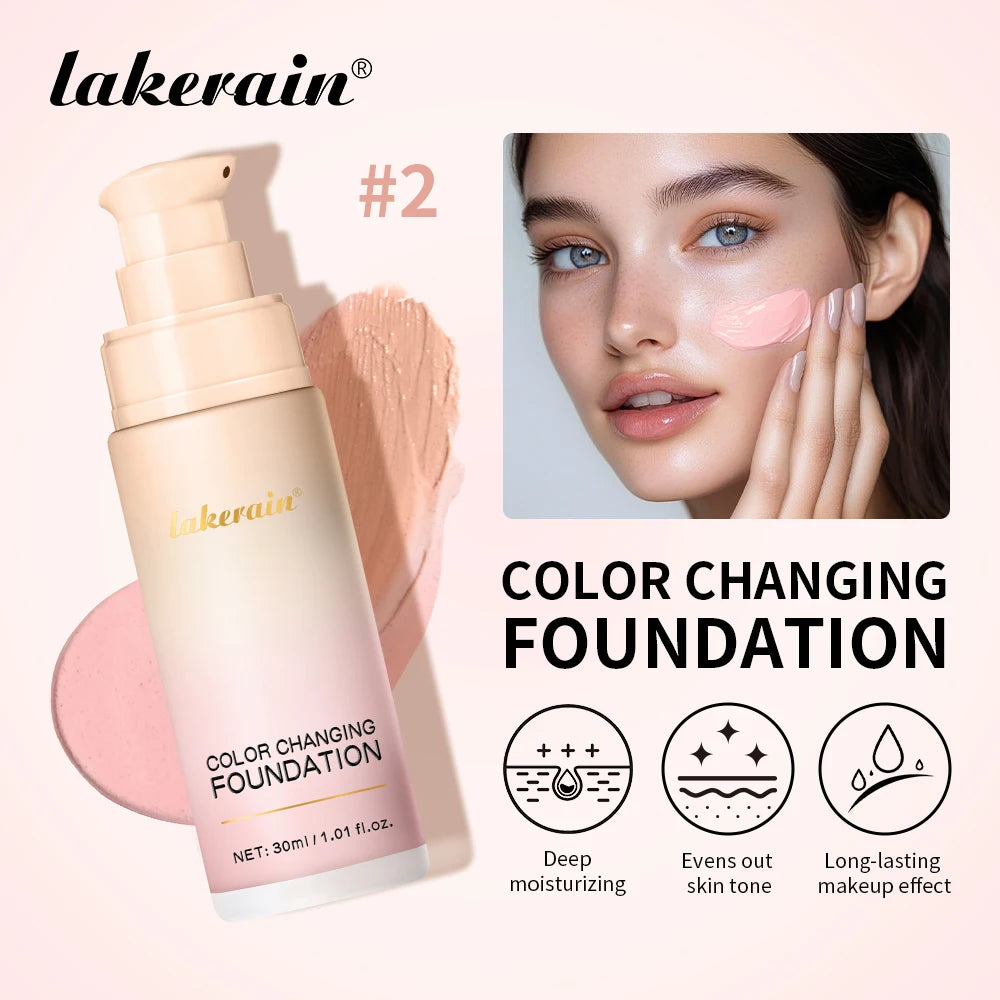 Color-Changing Liquid Foundation for Flawless Radiant Skin