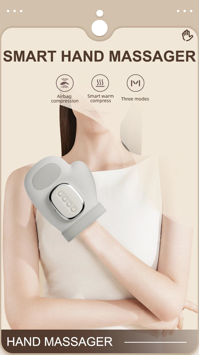 Electric Hand and Wrist Massager with Heat and Compression - 7