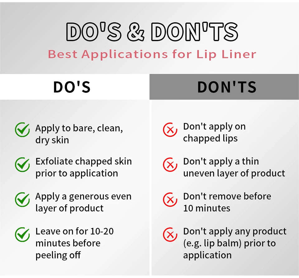 Waterproof Peel-Off Tattoo Lip Liner Stain - 17