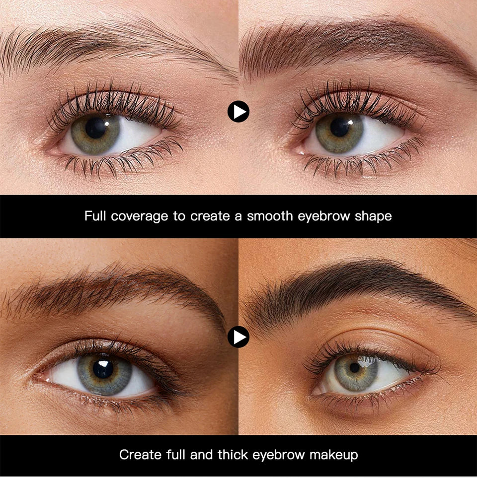 Waterproof Triangular Tip Eyebrow Pencil with Grooming Brush - 10