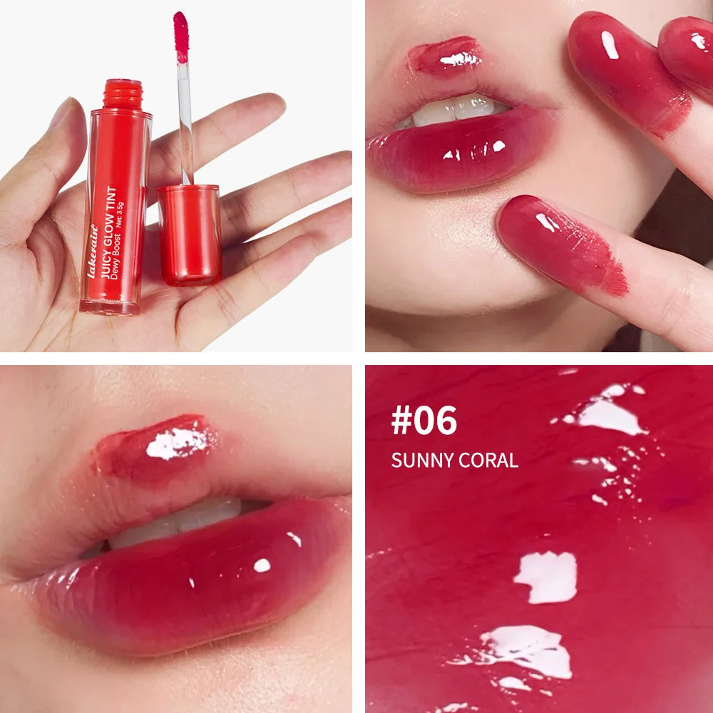 Mirror Shine Hydrating Lip Tint for Long-Lasting Plump Glow - 12