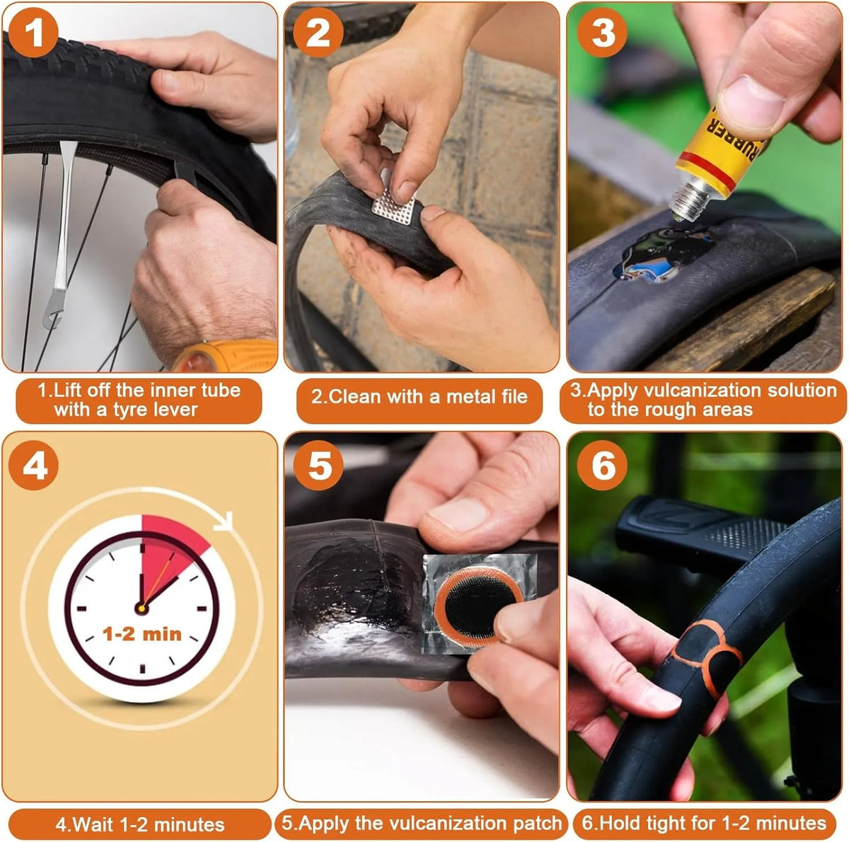 Universal Tire Repair Kit for Bikes and Motorcycles