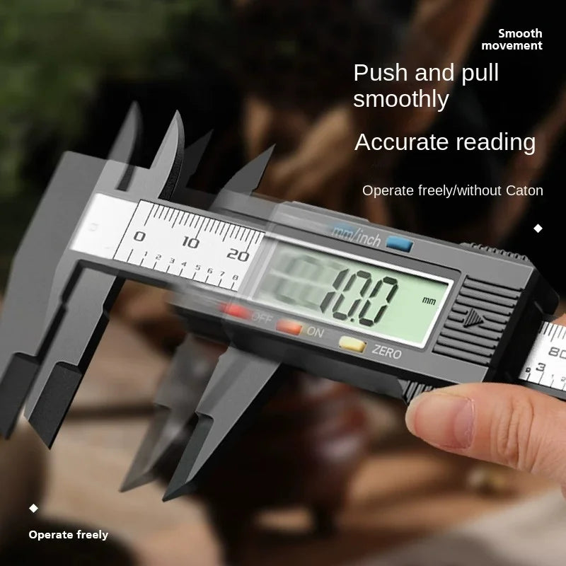Digital Caliper Measuring Tool Carbon Fiber Vernier Gauge Micrometer