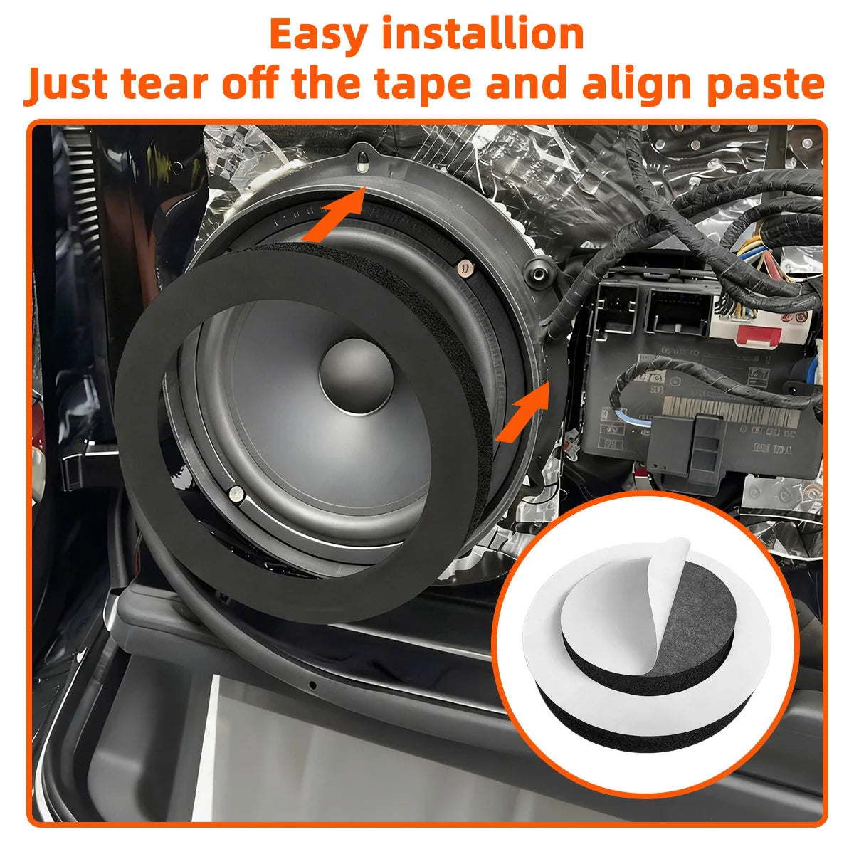 Car Speaker Sound Insulation Foam Ring - 3