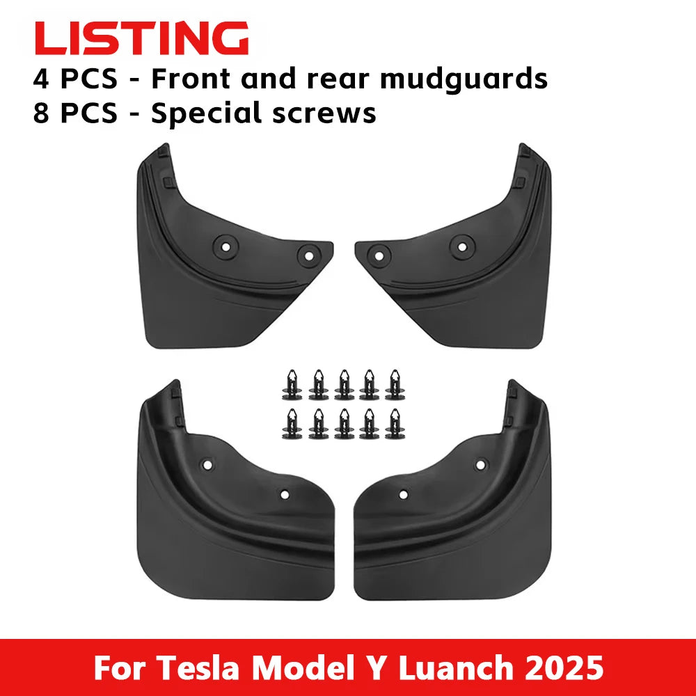 TPE Mud Flaps Splash Guards for Tesla Model Y