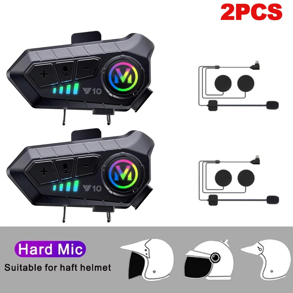 Wireless Bluetooth Motorcycle Helmet Headset with Noise Reduction - 20