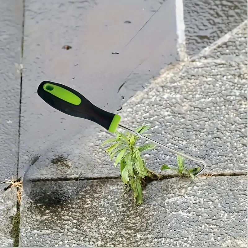 Heavy-Duty Stainless Steel Paving Weed and Moss Remover Hook