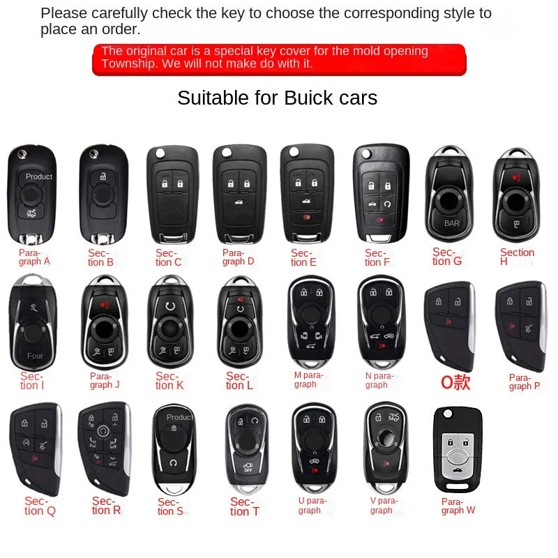 Protective Galvanized Alloy Car Key Case Cover and Keychain