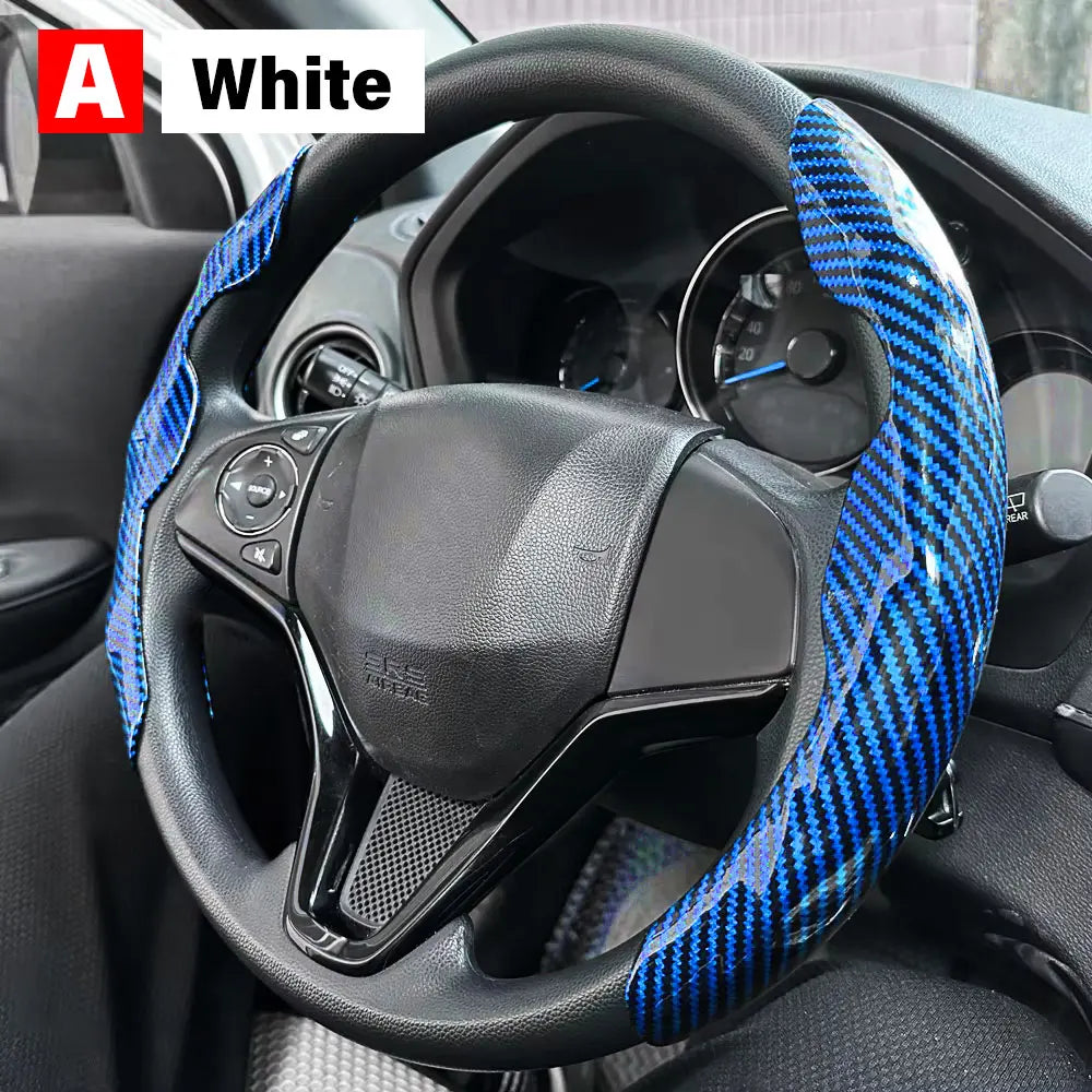 Universal Anti-Slip Car Steering Wheel Cover for 38cm Wheels - 9
