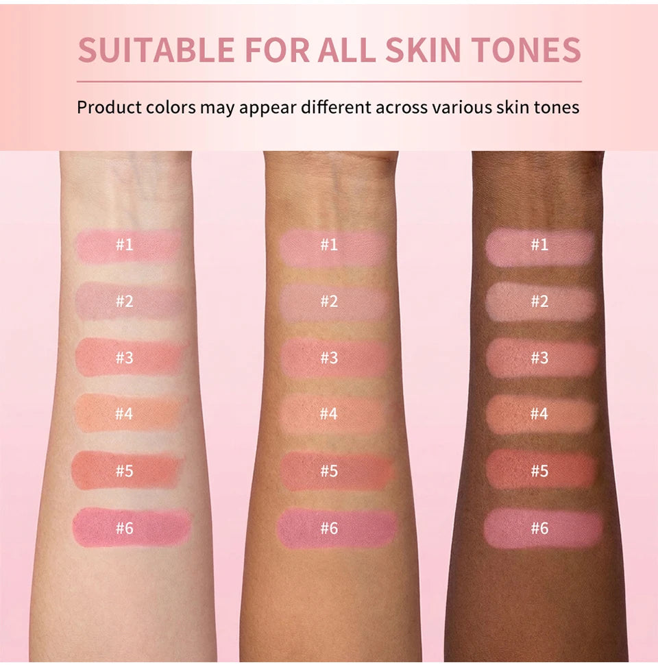 Long-Lasting Multi-Use Soft Cream Blush for Face and Lips - 14
