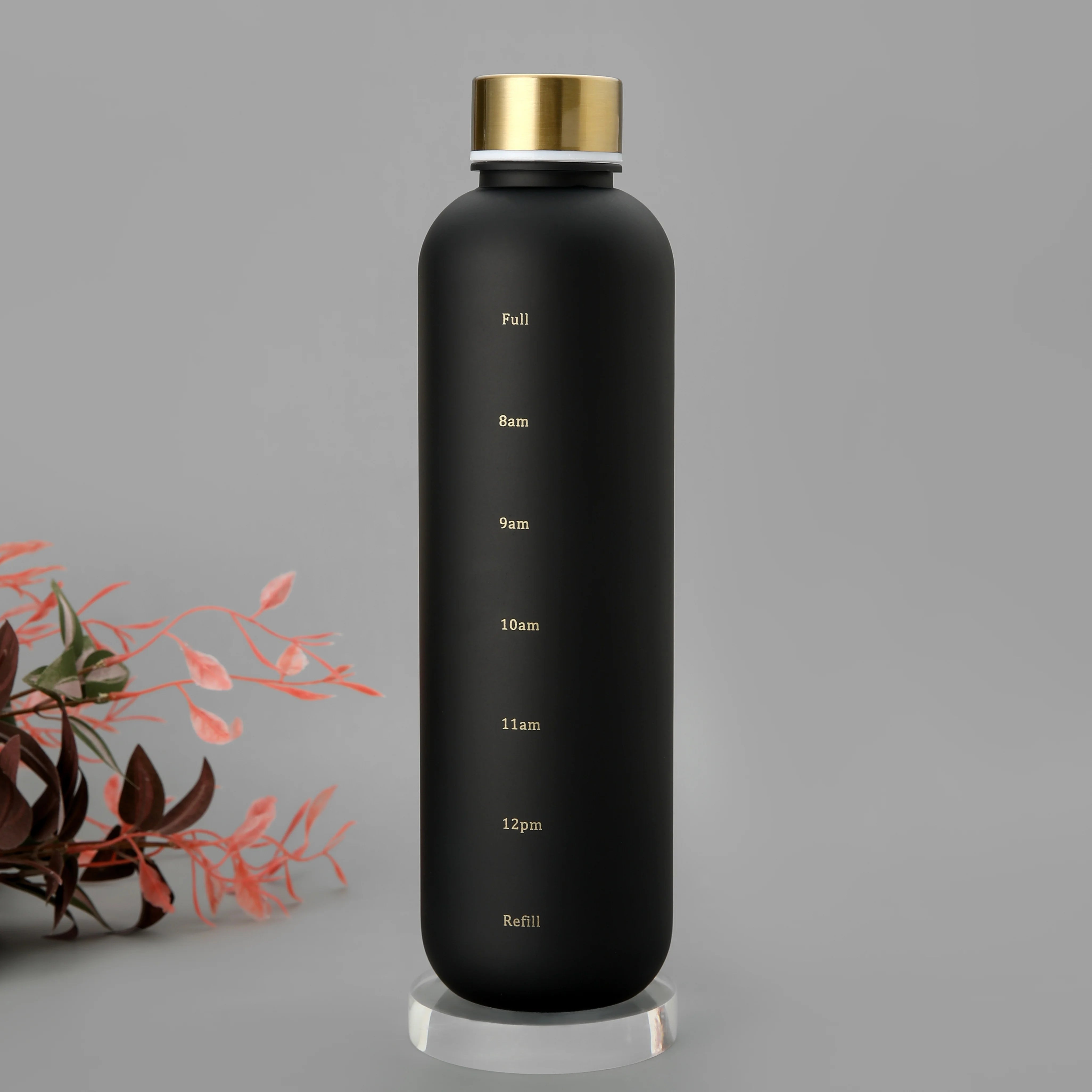 1L Motivational Water Bottle Leakproof Frosted Sport Hydration Flask - 10