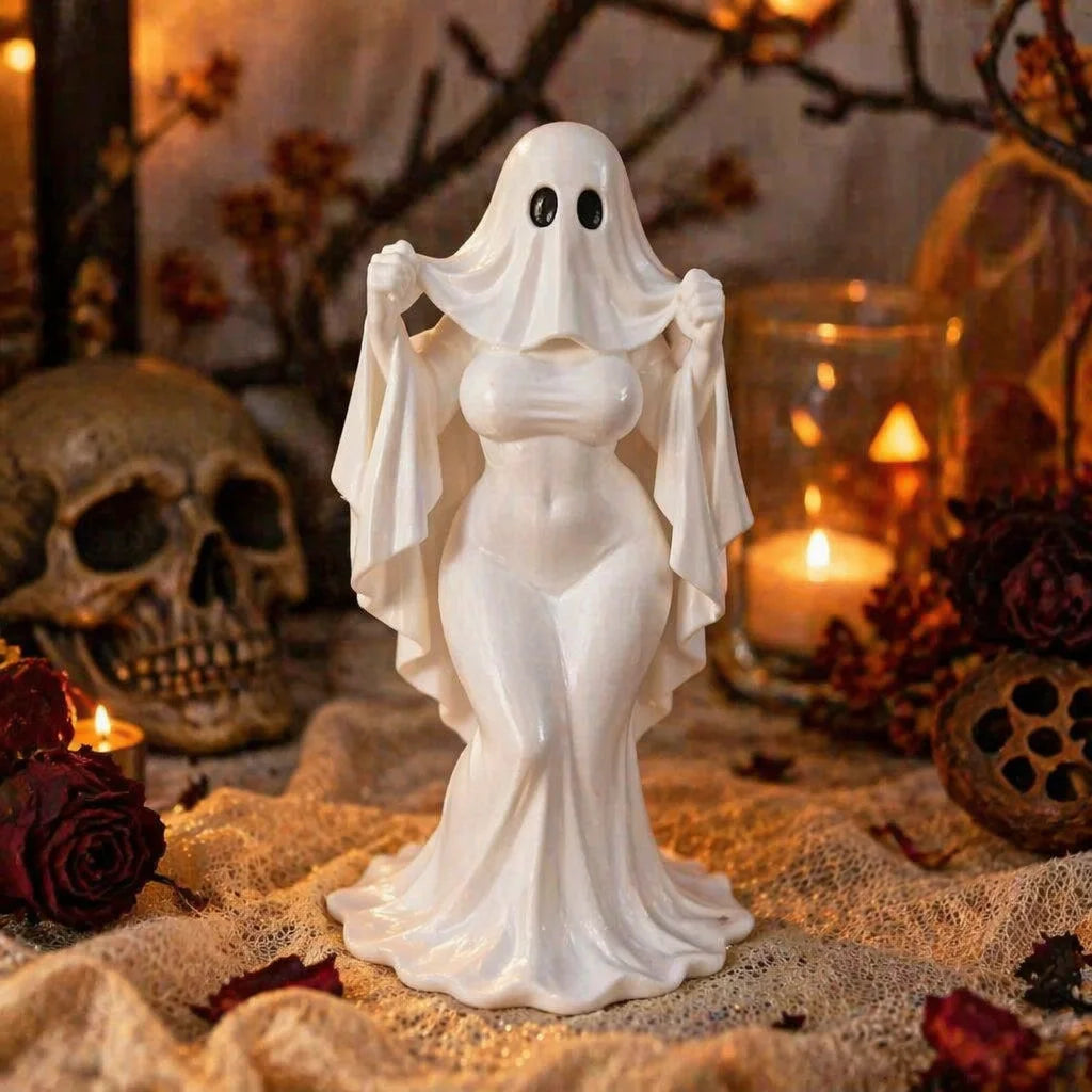 Halloween Ghost Lady Decorative Figurine - 1