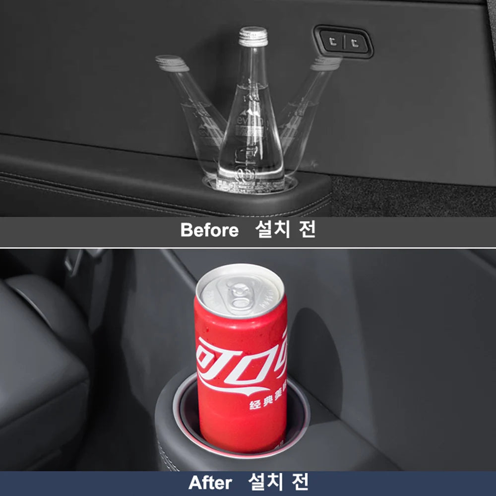 3rd Row Silicone Cup Holder Inserts for Model Y L