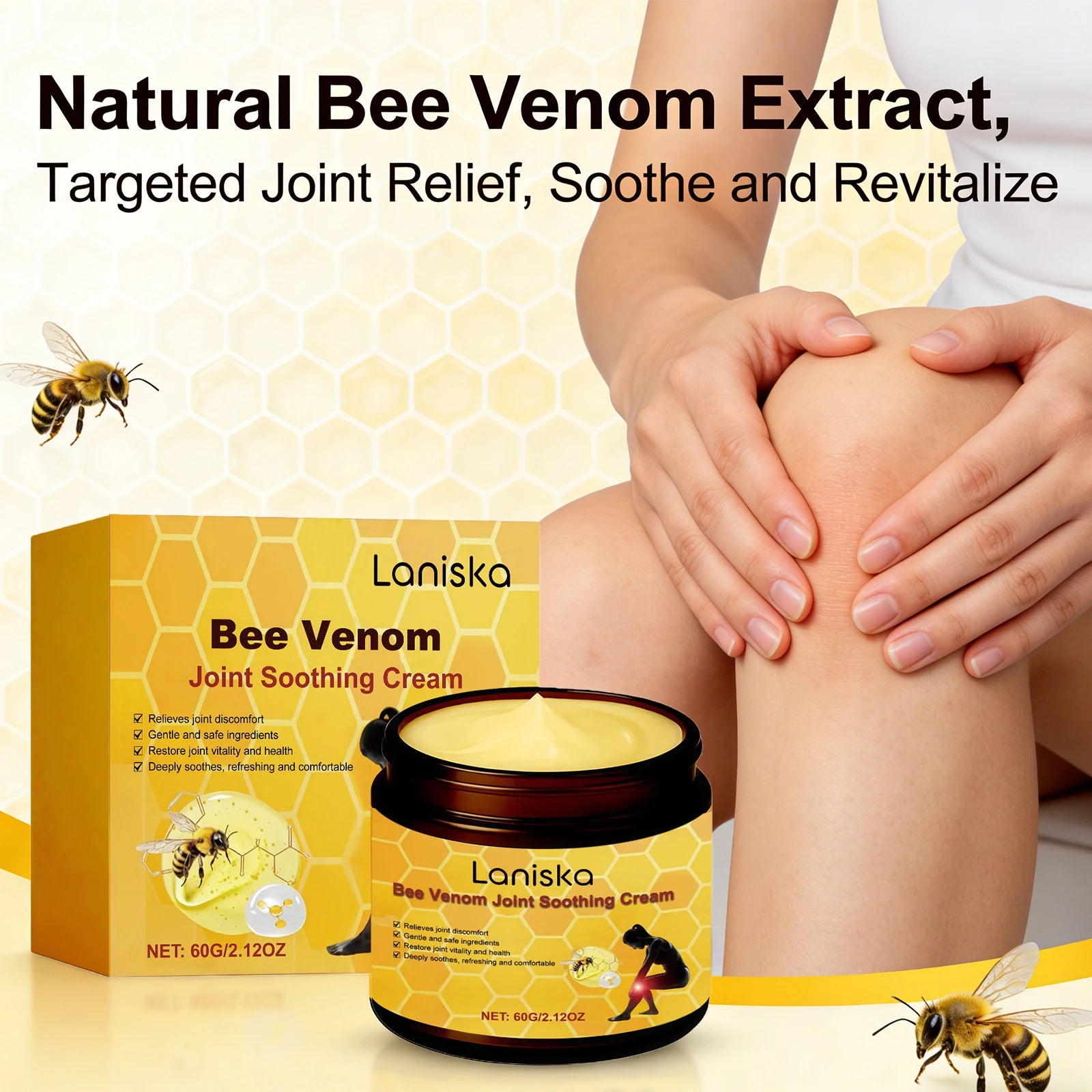 Bee Venom Joint Soothing Massage Cream for Muscles and Joints - 9