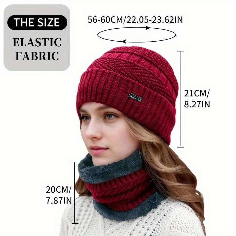 Women's Winter Thermal Hat, Scarf, and Glove Set - 2