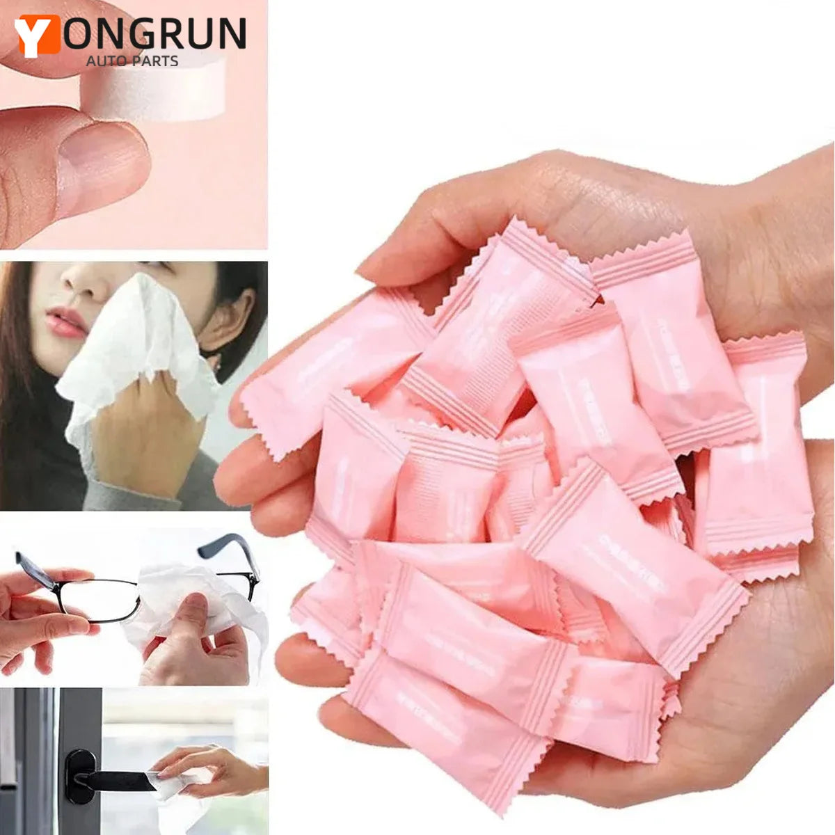 Disposable Compressed Towels Travel Expanding Face Wipes