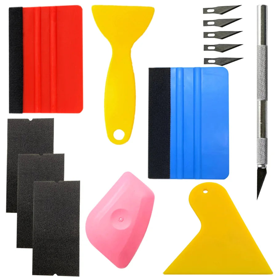 Professional Car Vinyl Wrap and Window Tint Application Tool Kit - 7