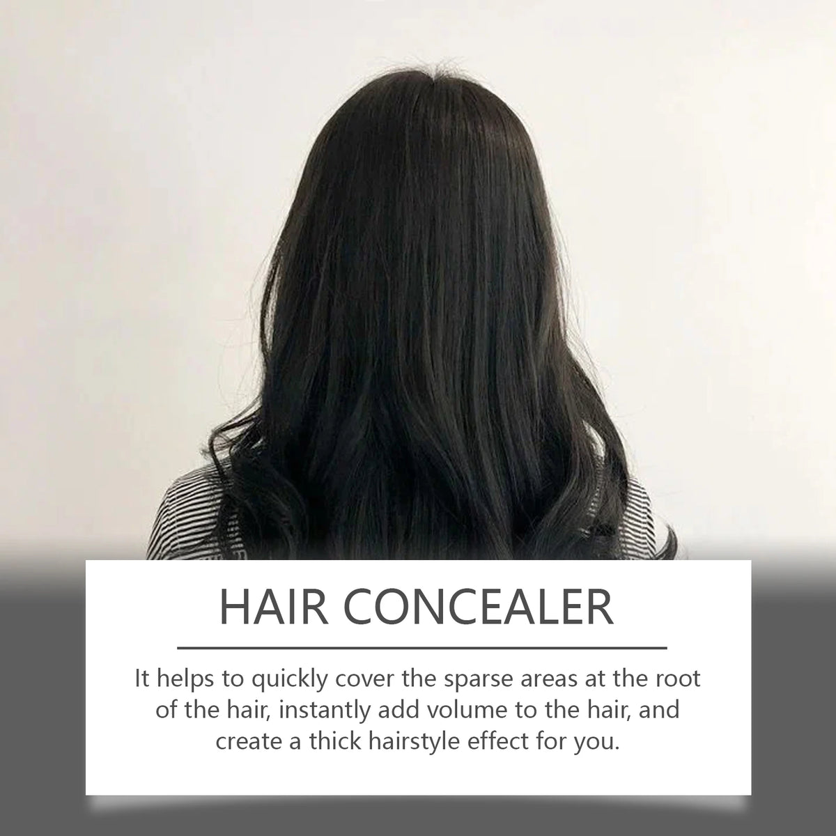Instant Hairline and Gray Root Concealer for Thicker Fuller Hair