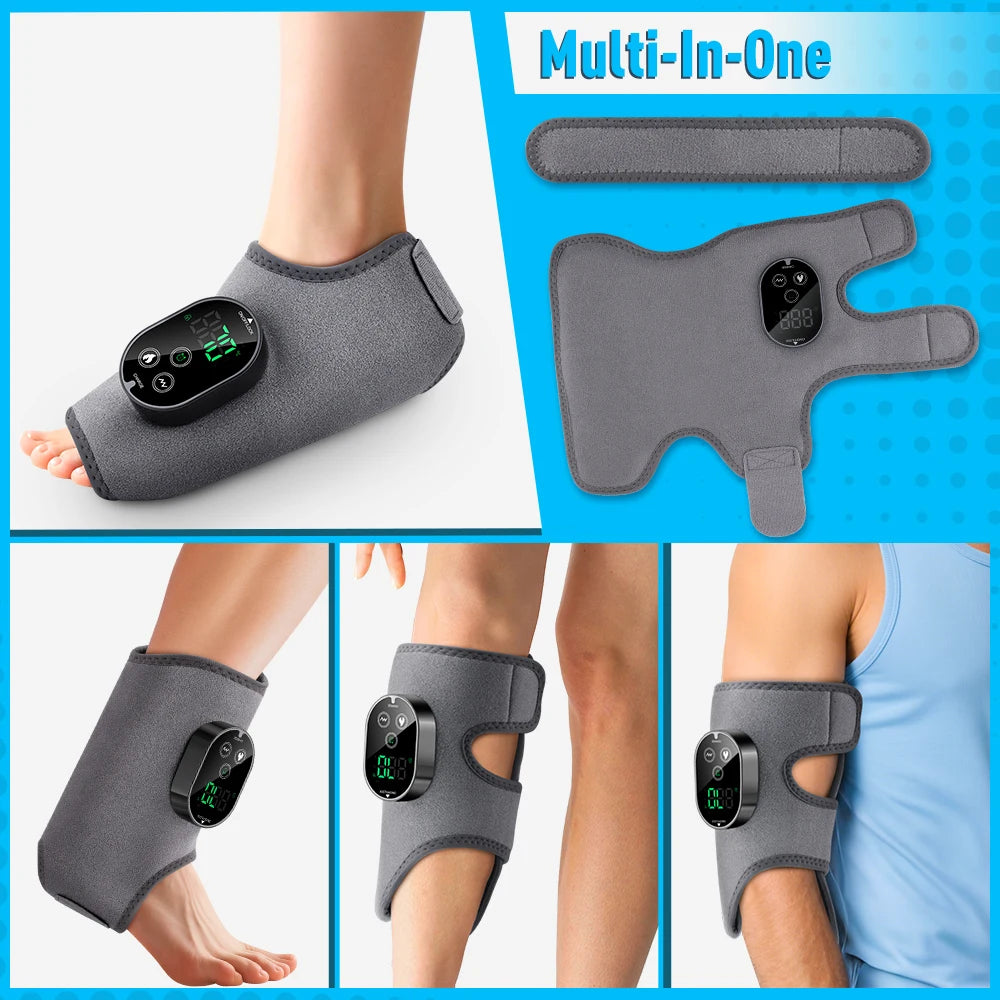 Heated Vibration Ankle and Calf Massage Wrap - 8