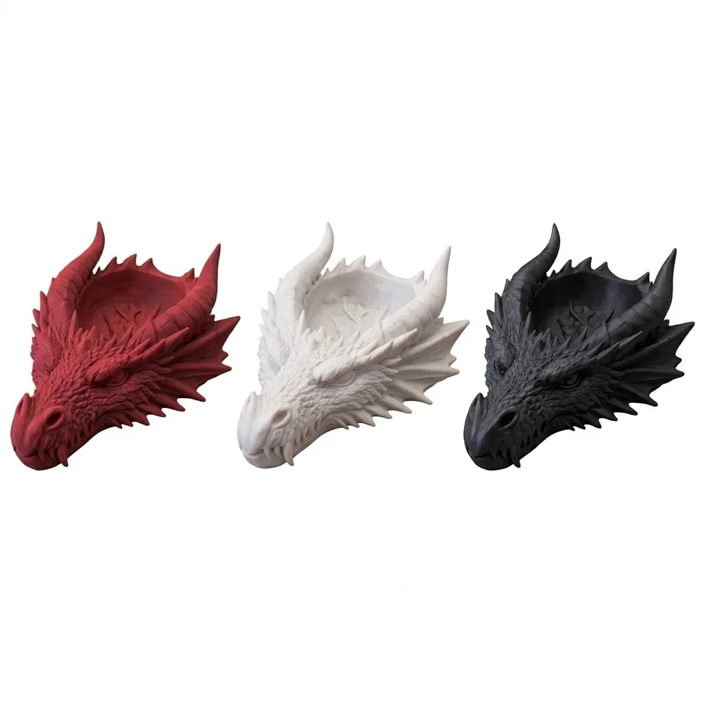 Dragon Head Desktop Storage Tray for Keys and Jewelry