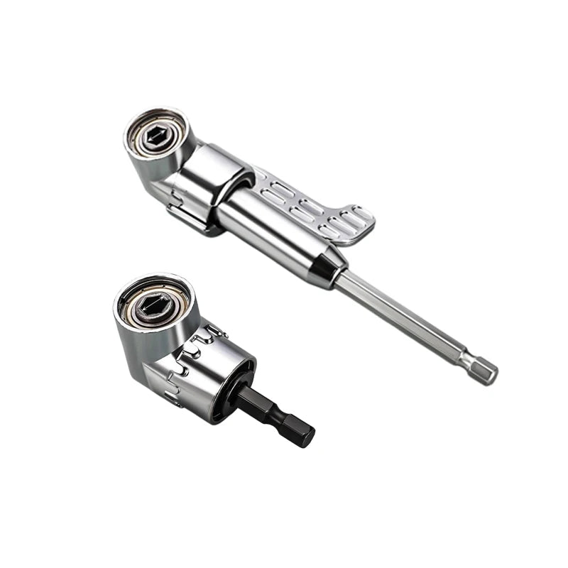 Magnetic Right Angle Drill Attachment 1 4 Inch Hex Drive Extension Tool - 15