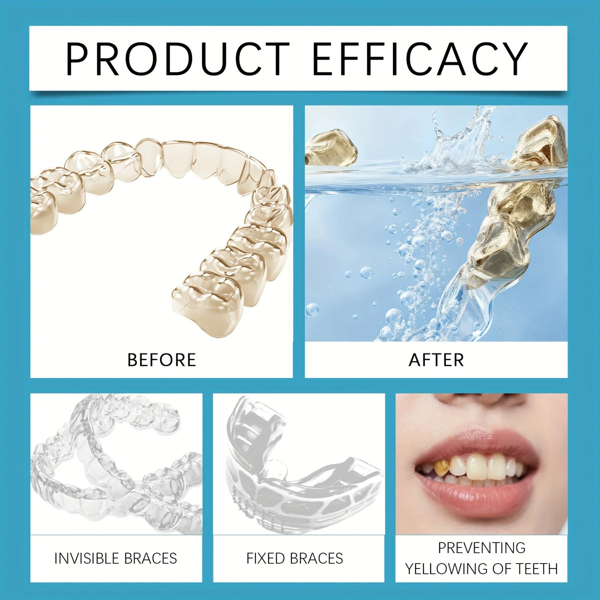 Effervescent Denture and Retainer Cleaning Tablets Kit