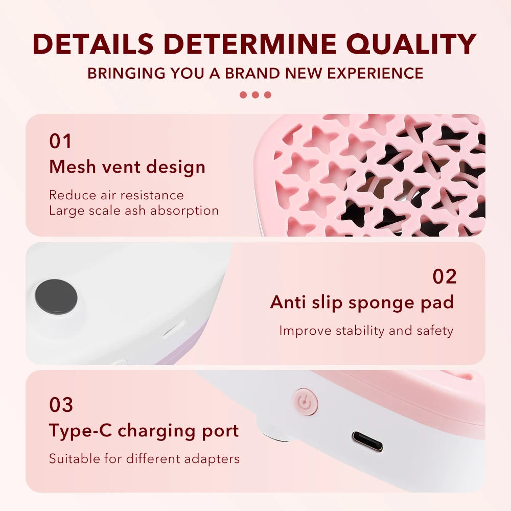 Compact Portable Nail Dust Collector Vacuum