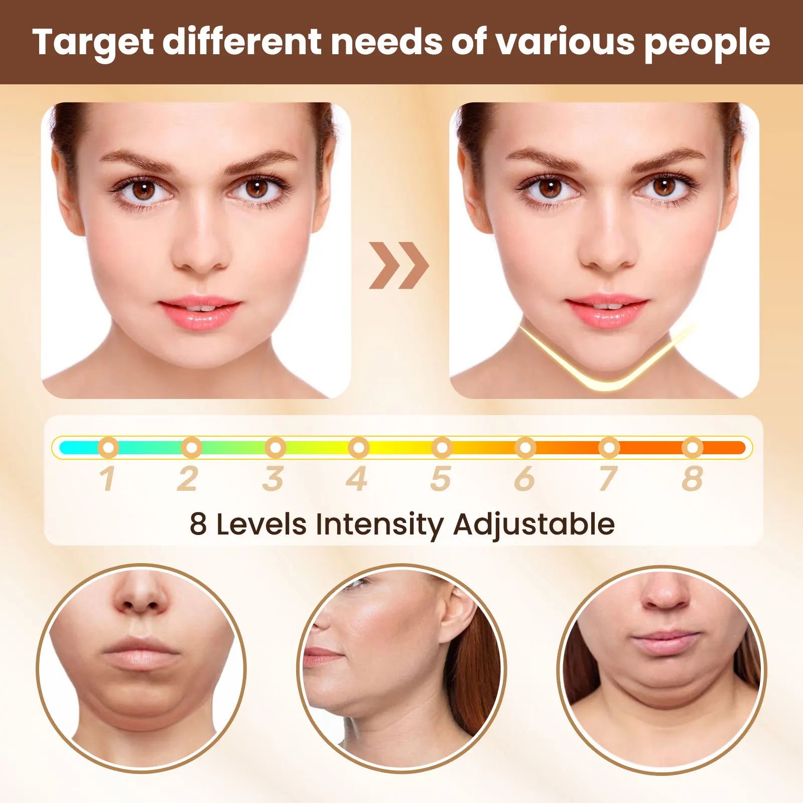Electric V-Face Lifting and Firming Massager - 10