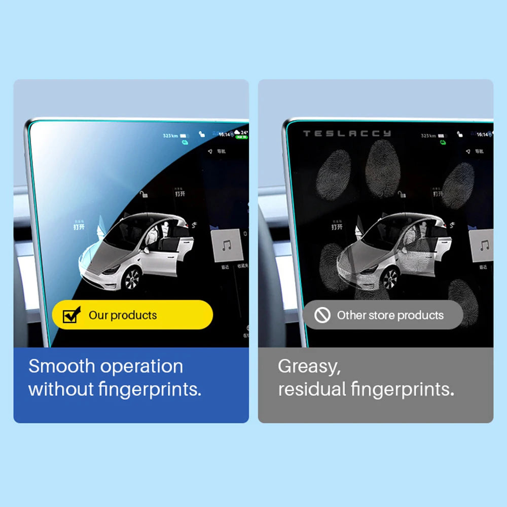 HD Tempered Glass Screen Protector for Tesla Model 3 and Model Y - 3