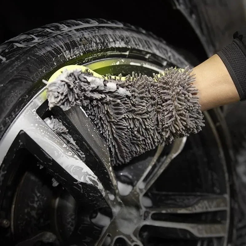 Microfiber Chenille Scratch-Free Car Wash Mitt