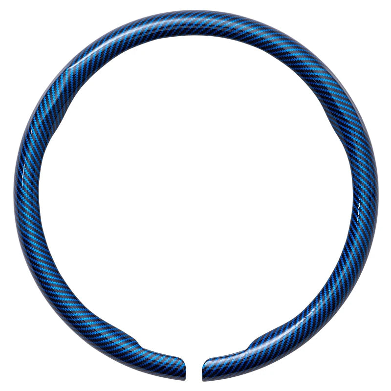Universal Carbon Fiber Texture Steering Wheel Cover - 13
