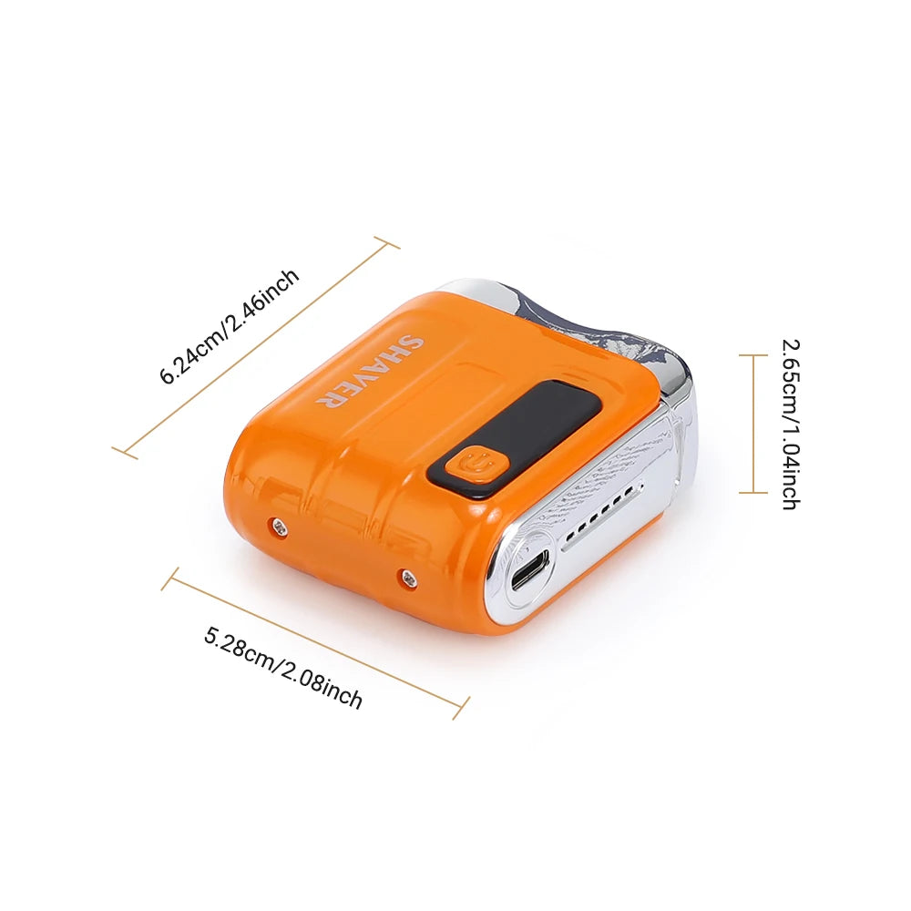 Portable Rechargeable Mini Electric Shaver with Digital Display