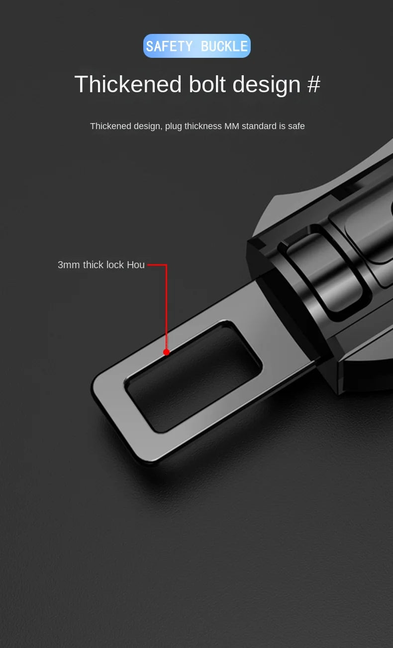 Universal Car Seat Belt Extender and Lock Buckle - 7