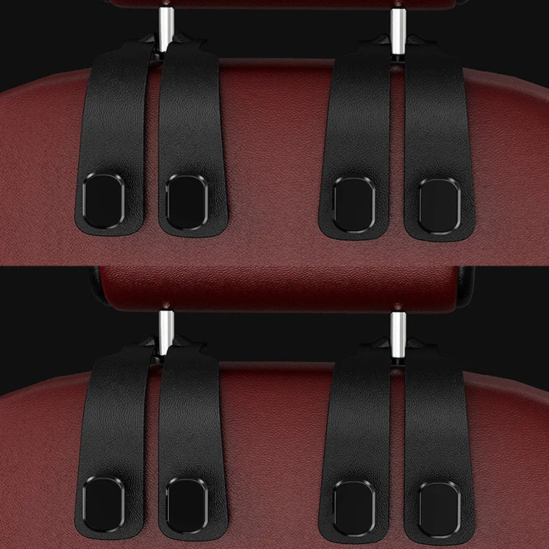 Hidden Car Seat Back Double Hooks for Storage - 20