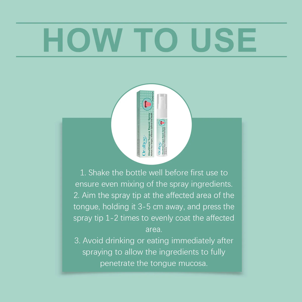 Tongue Repair Spray for Fresh Breath and Oral Comfort