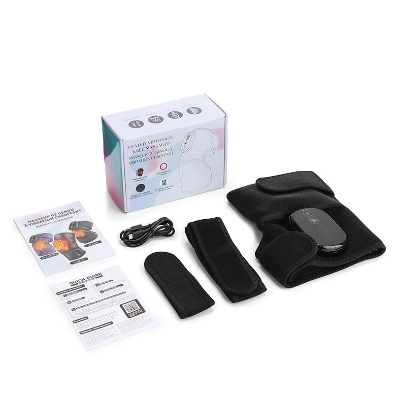 Cordless Heated Knee Massager with Vibration Therapy - 13