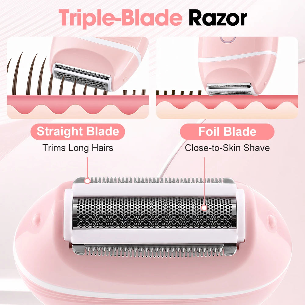 3-in-1 Portable Electric Shaver for Women - 3