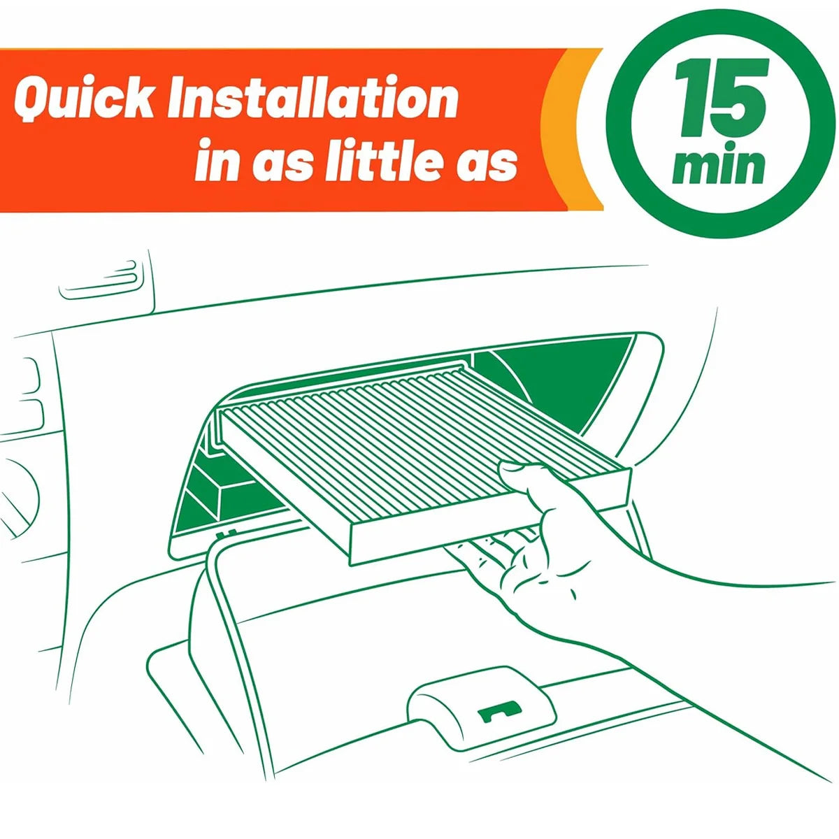 Replacement Cabin Air Filter for Toyota Vehicles