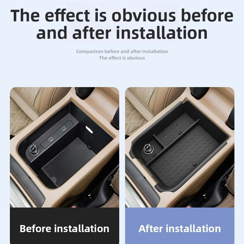 Center Console Organizer Tray for Audi Q5 Q5L 2026 Armrest Storage Box