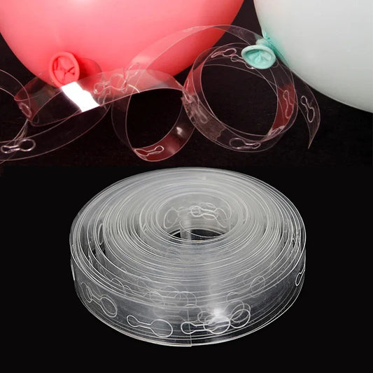 10m Balloon Arch Chain Double Hole Tape Strip for Party Decorations