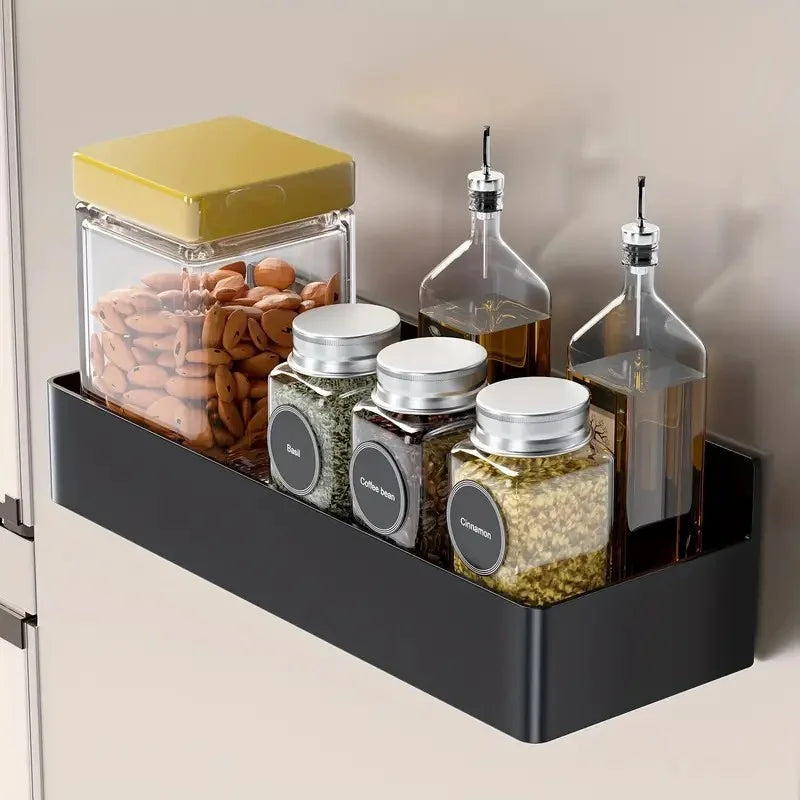 Magnetic Refrigerator Side Storage Rack for Kitchen and Laundry - 11