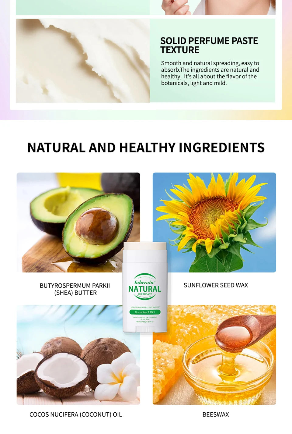 Long-Lasting Natural Solid Deodorant Stick for Freshness - 14