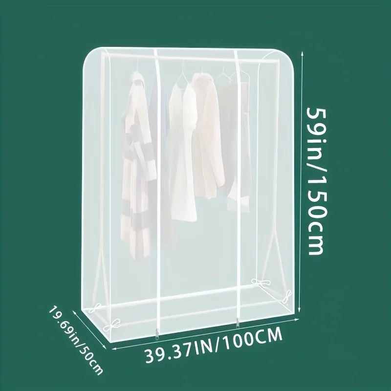 Transparent Hanging Garment Rack Dust Cover