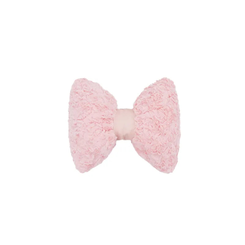 Cute Cartoon Bowknot Plush Car Seat Cushion Cover