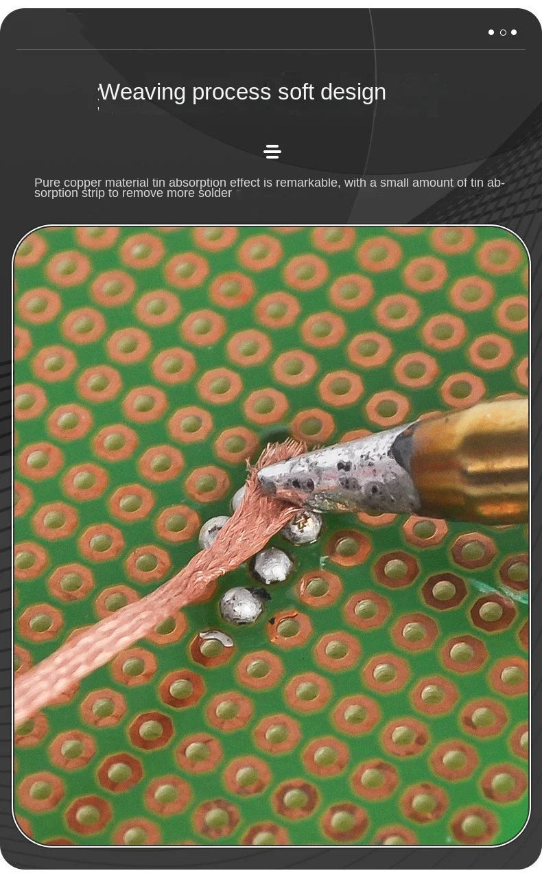 Desoldering Braid Solder Remover Wick Wire for Electronic Repair