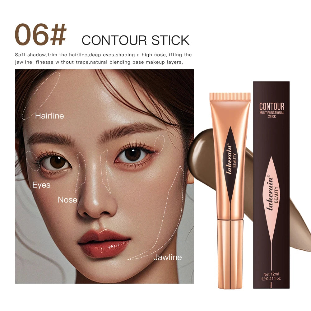Liquid Face Contouring, Blush, and Highlighter Wand with Cushion Tip