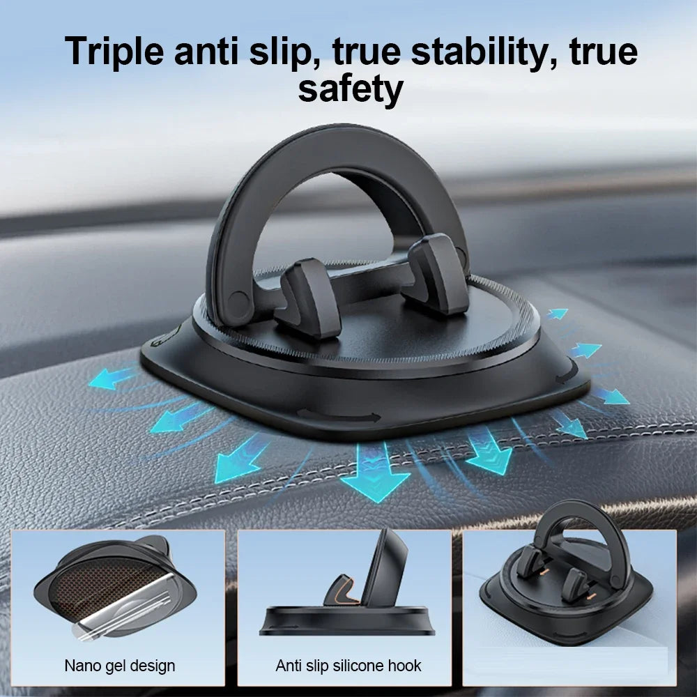 360-Degree Rotating Dashboard Car Phone Holder Stand