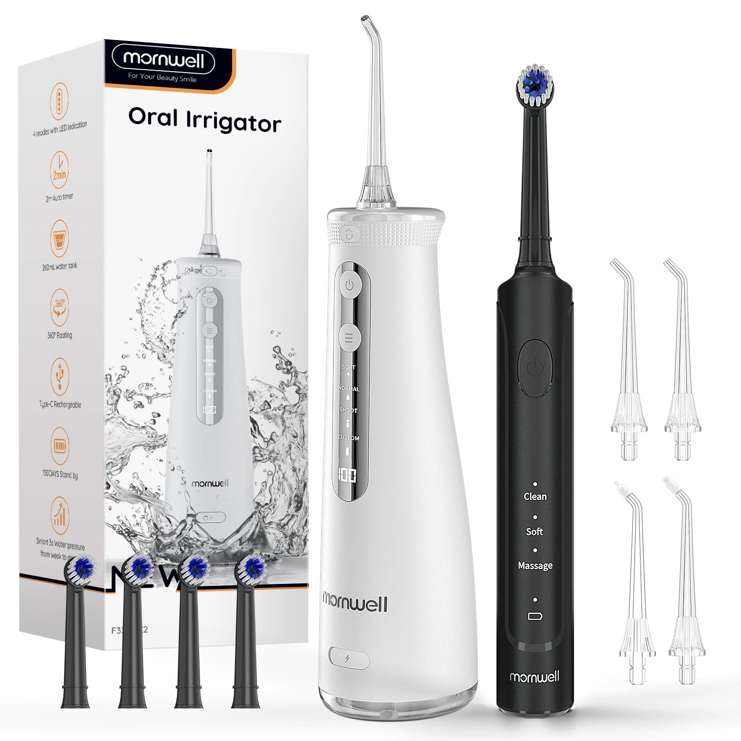 Electric Toothbrush and Water Flosser Combo for Oral Hygiene - 19