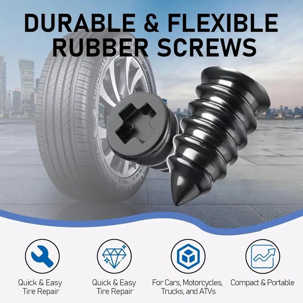 Rubber Tire Puncture Repair Nails for Quick Fix - 3
